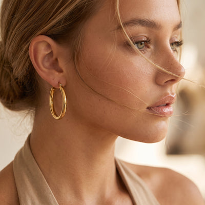 Wide Hoop Earrings