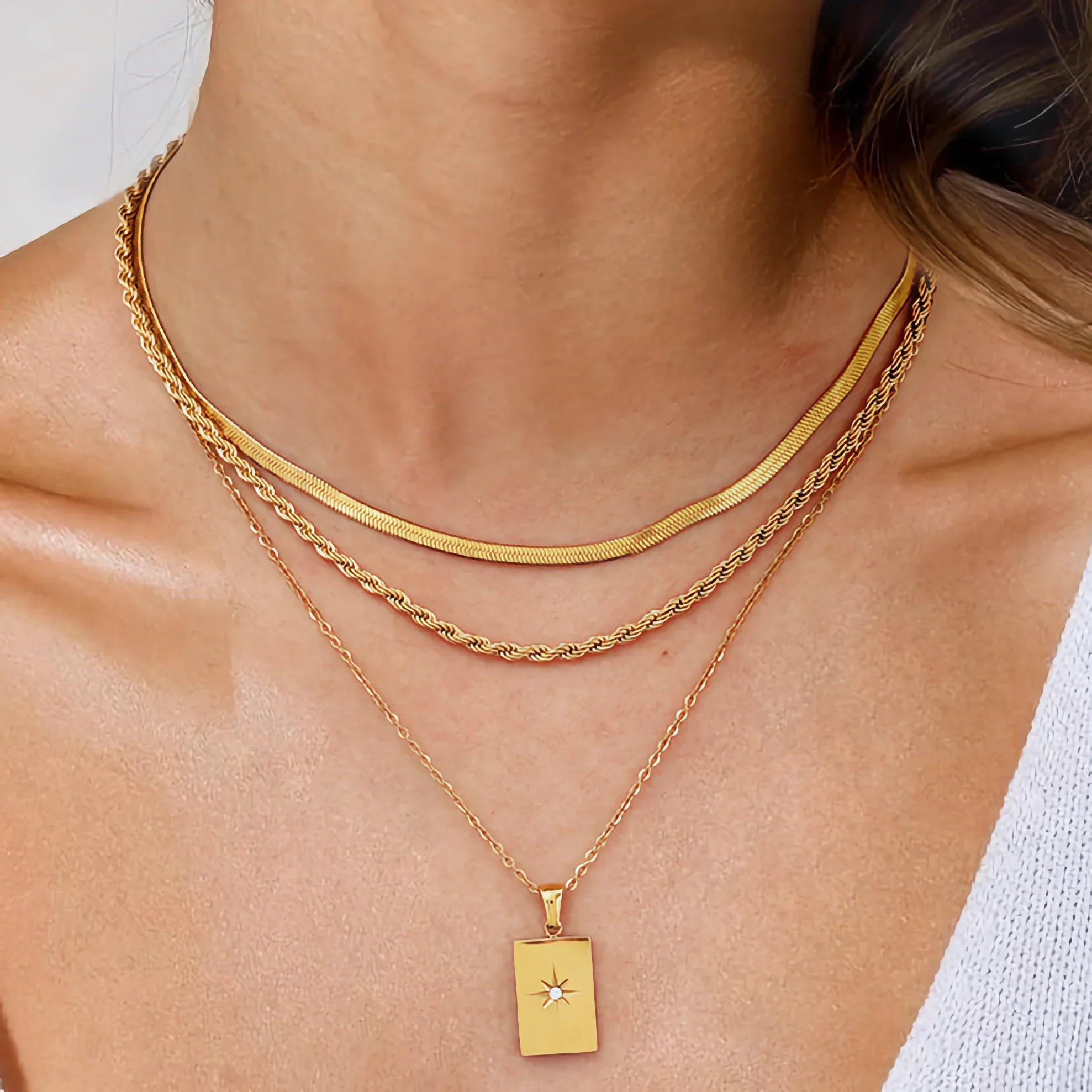 Raphaela Layered Gold Necklace Image