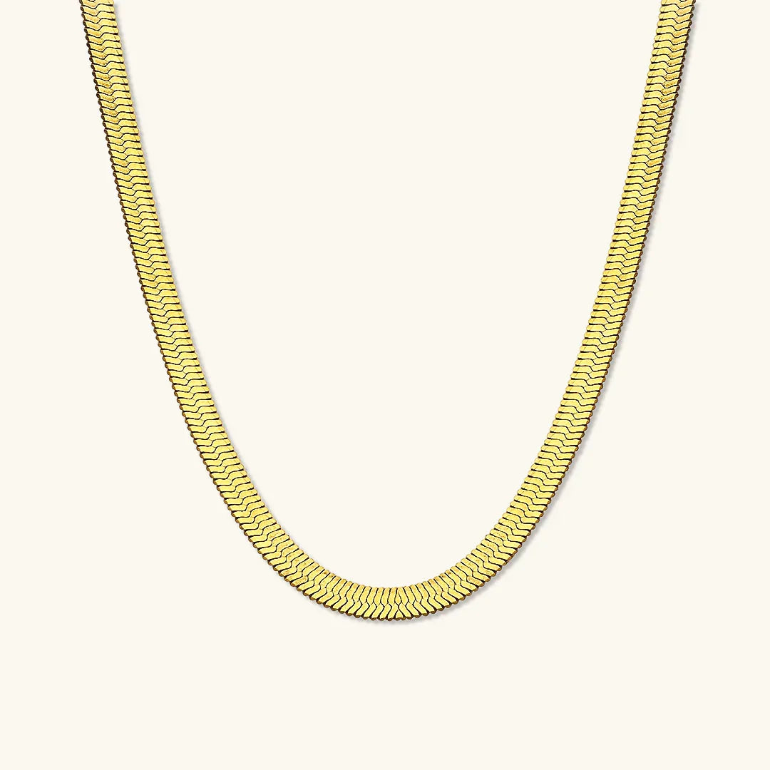 Elysian Gold Herringbone Necklace Image