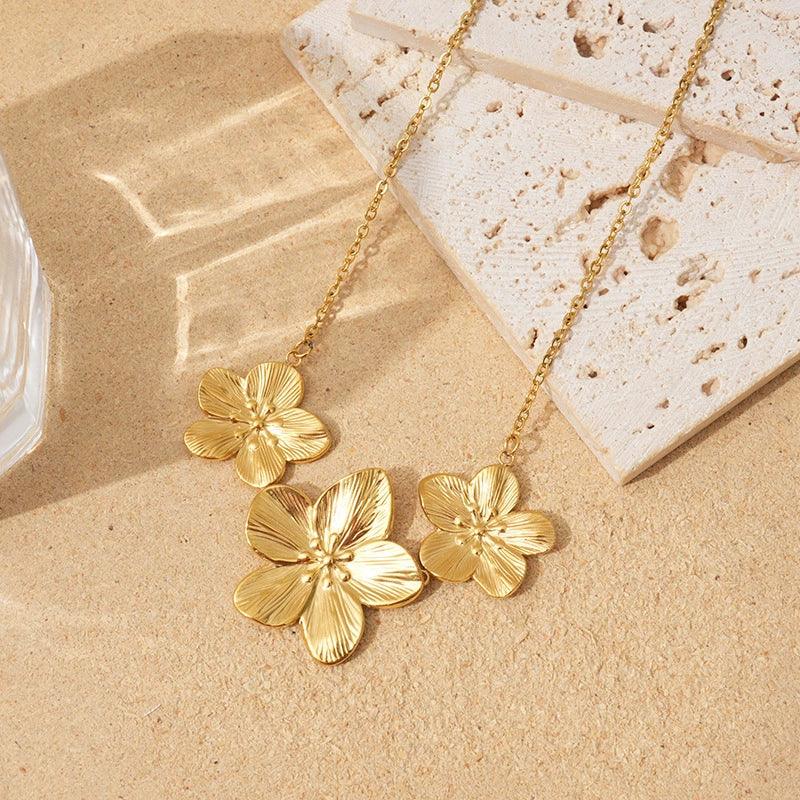 Millie Gold Flower Necklace Image