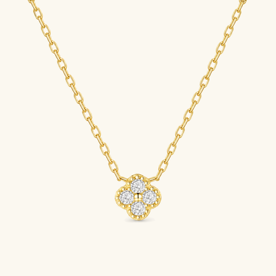 Fleur Diamond Clover Necklace