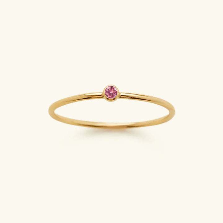 Amelia Birthstone Stacker Ring
