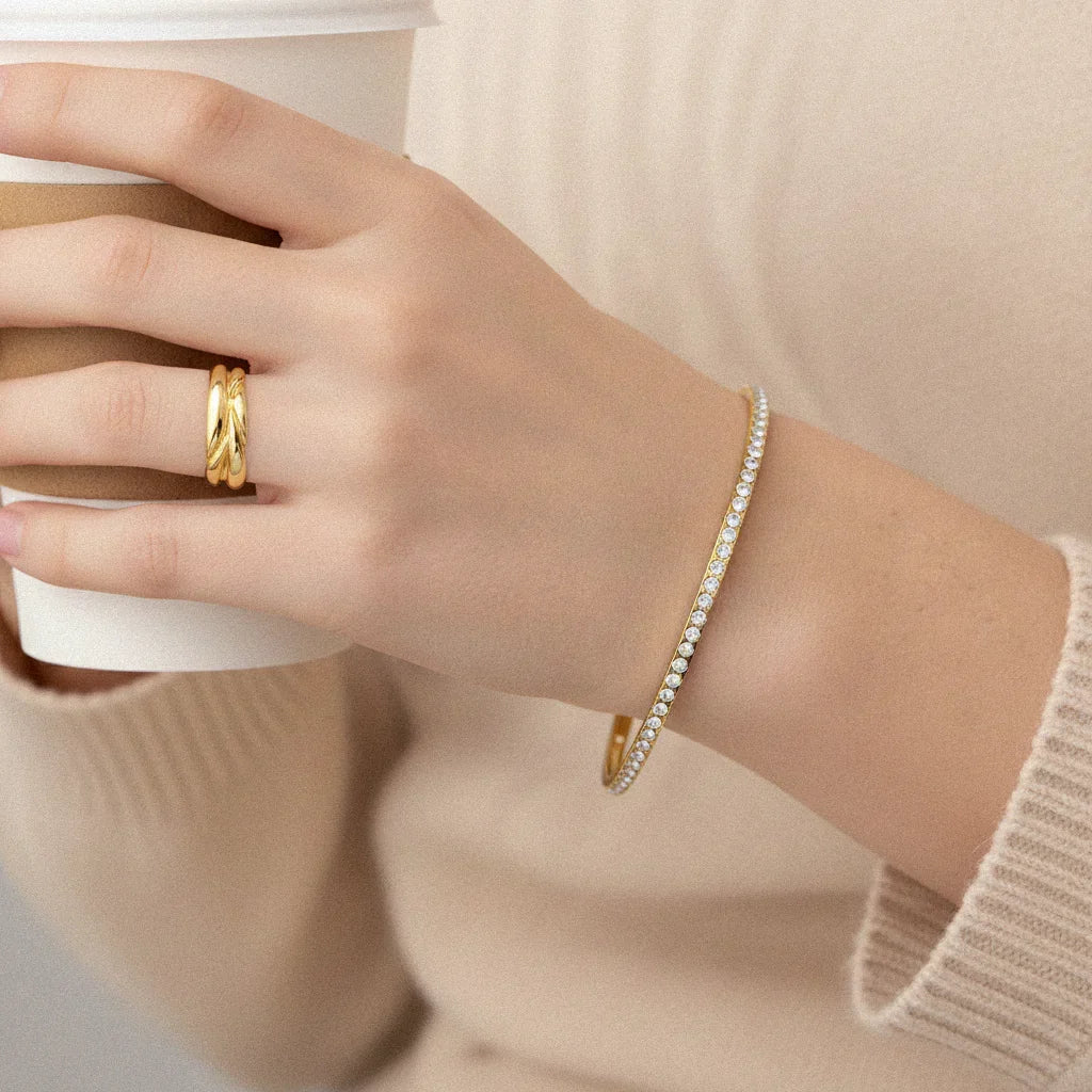 Kalista Diamond Gold Bangle Image