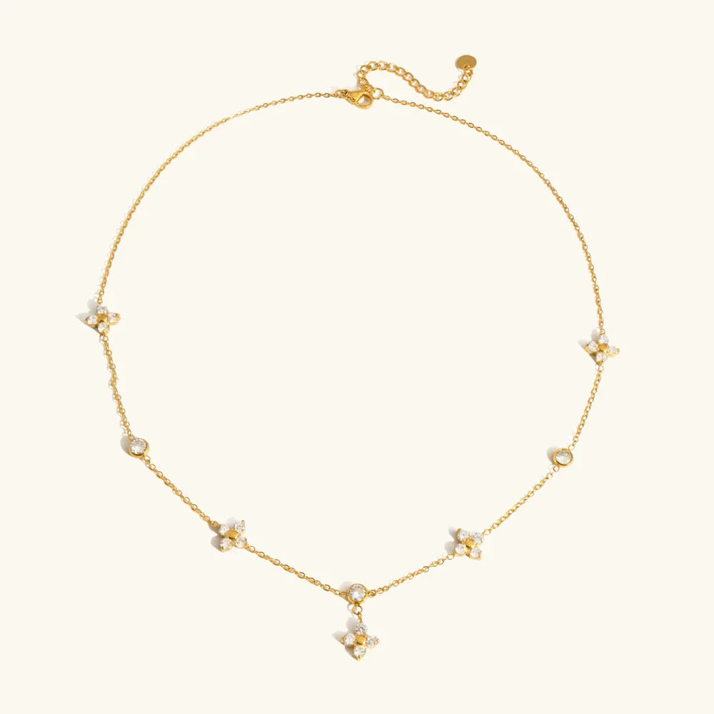 Fortune Diamond Clover Necklace Image