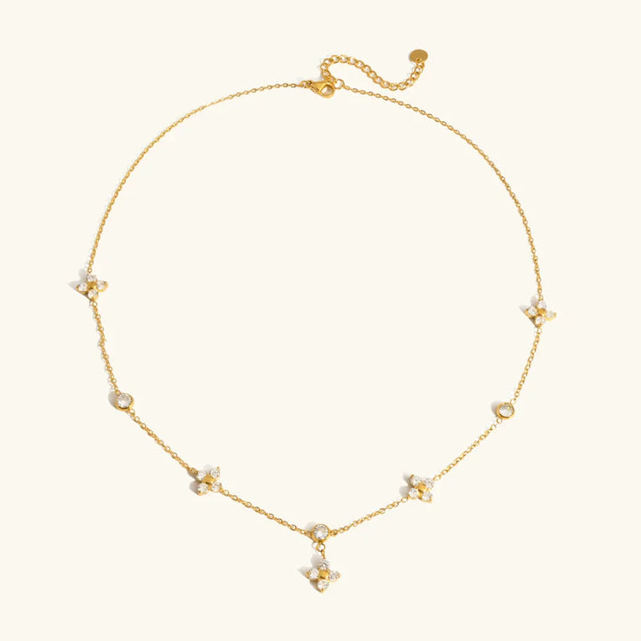 Fortune Diamond Clover Necklace