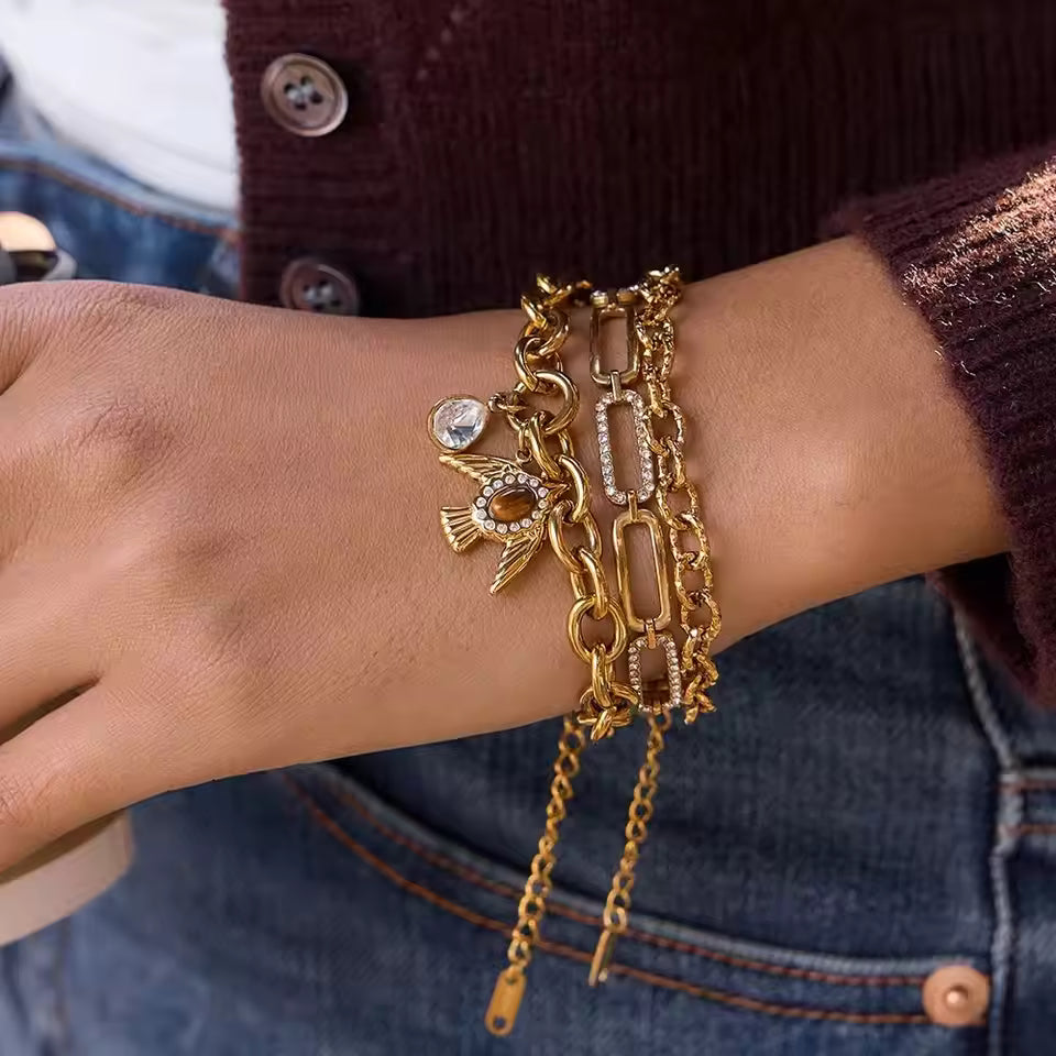 Mavis Chain Stack Bracelet Bundle Image