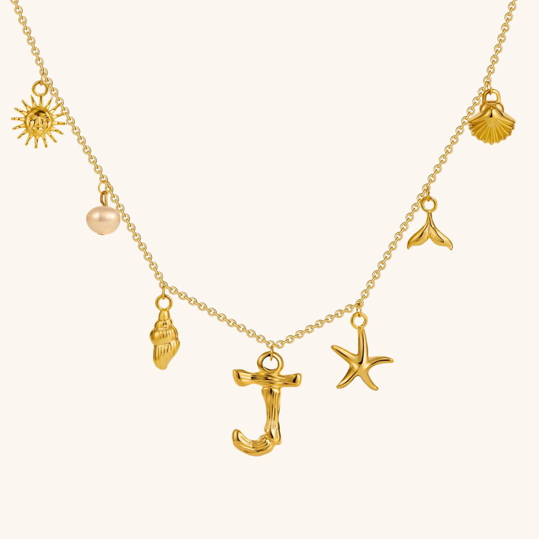 Avaria Ocean Initial Necklace Image