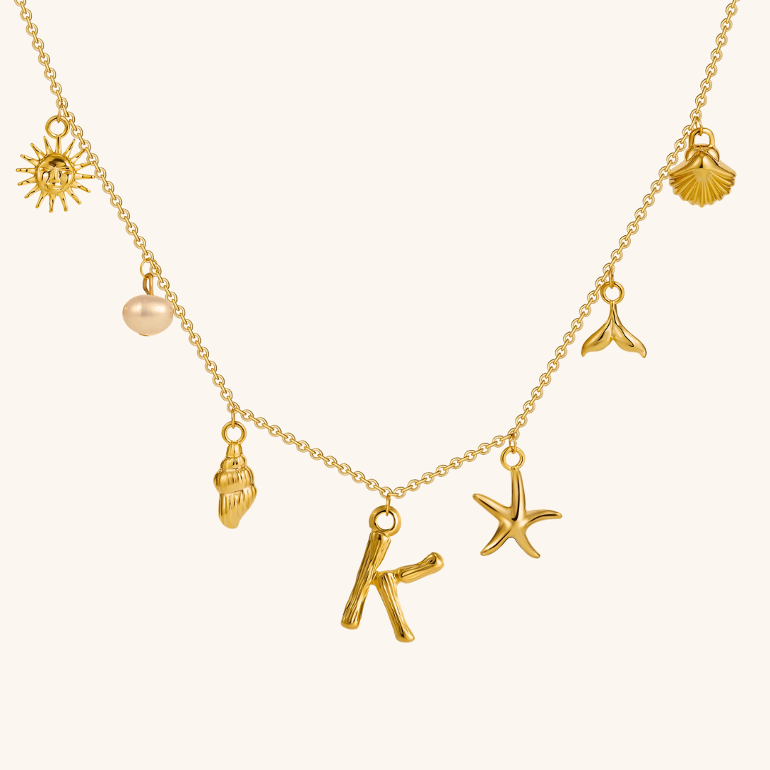 Avaria Ocean Initial Necklace Image