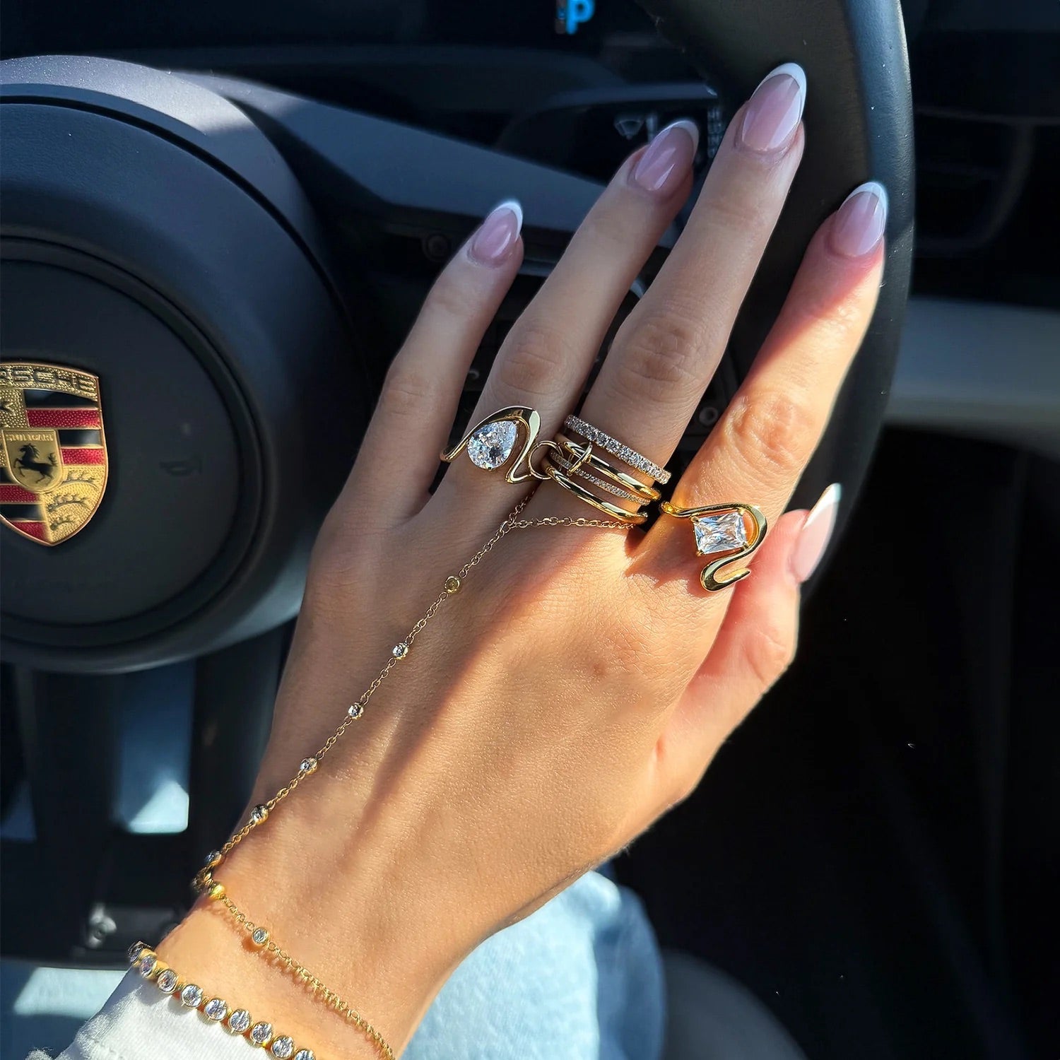 Dara Diamond Ring Stack Image