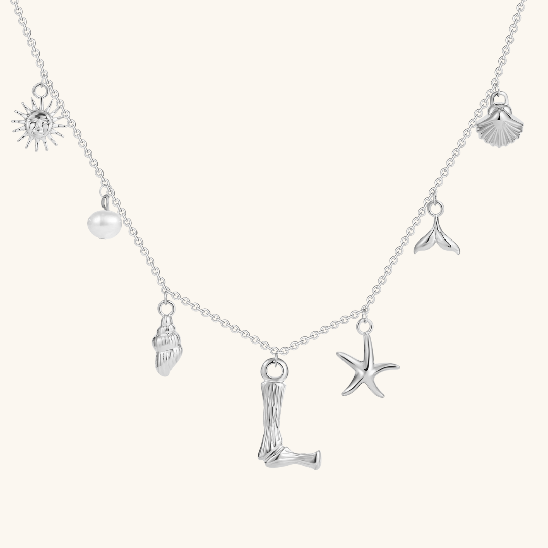 Avaria Ocean Initial Necklace Image