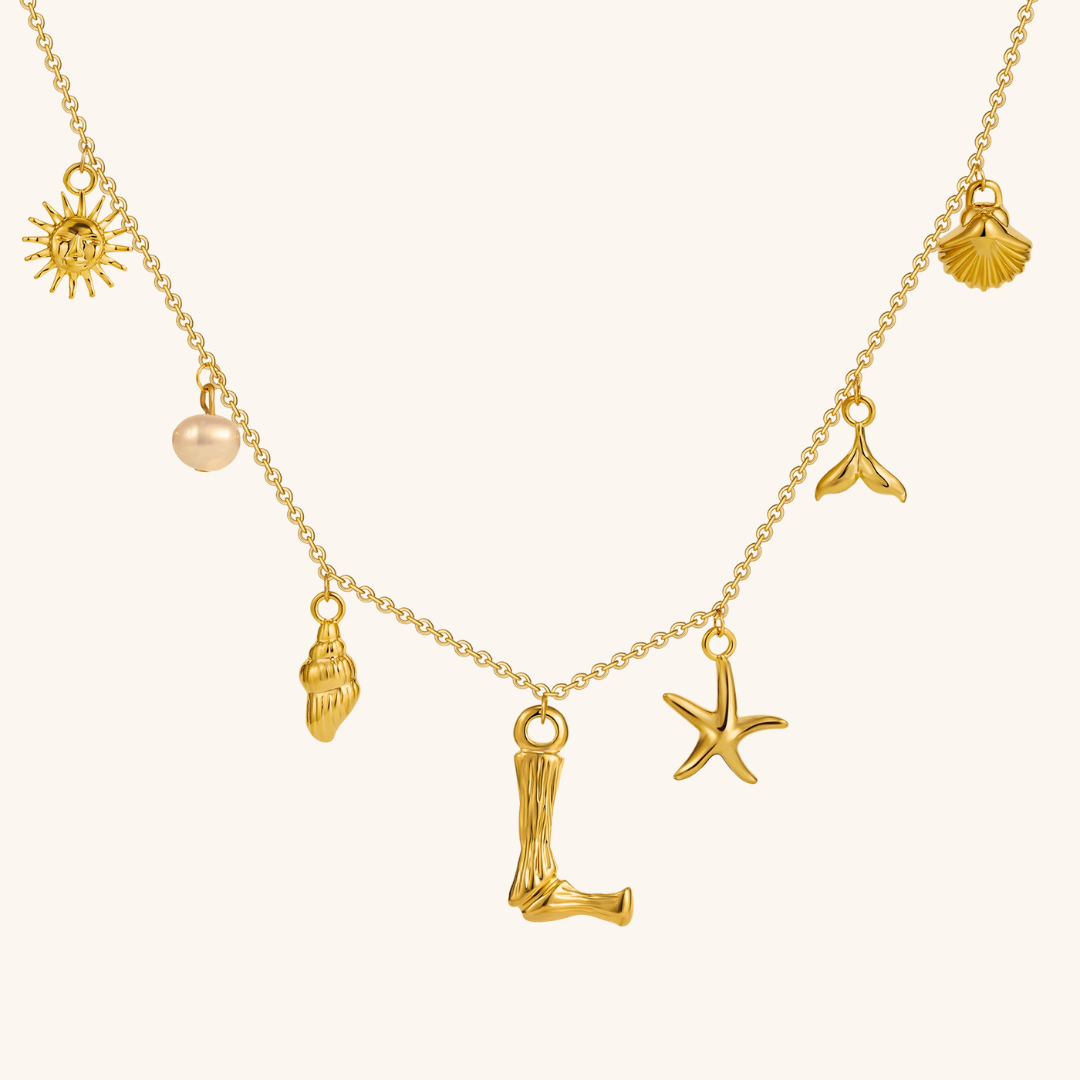 Avaria Ocean Initial Necklace Image