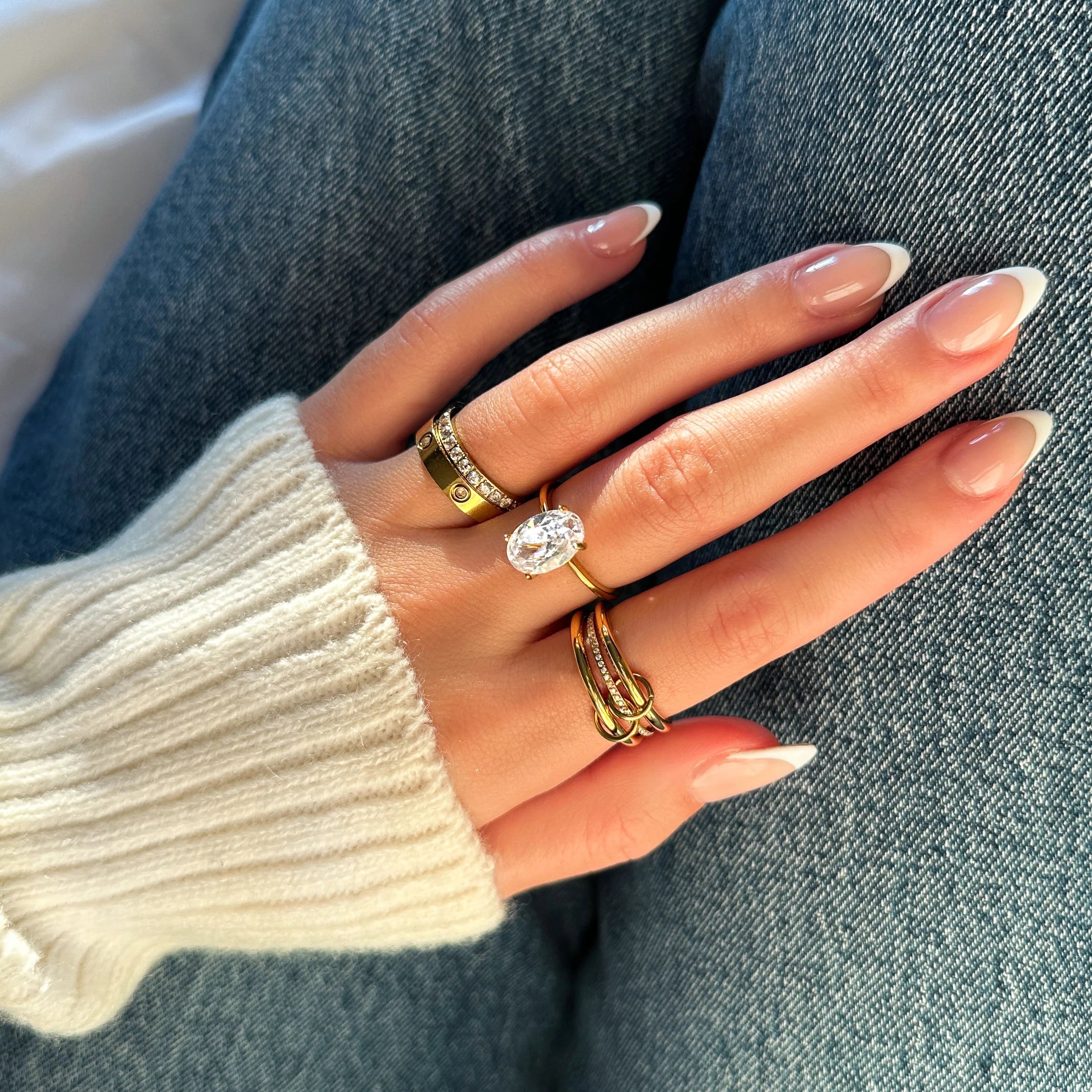 Dara Diamond Ring Stack Image