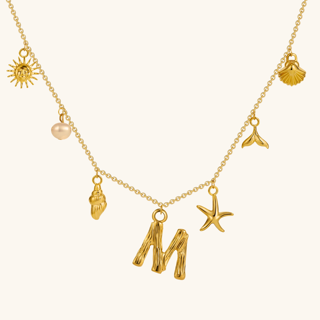 Avaria Ocean Initial Necklace Image