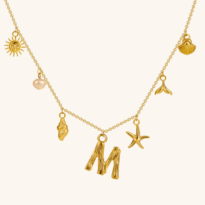 Avaria Ocean Initial Necklace