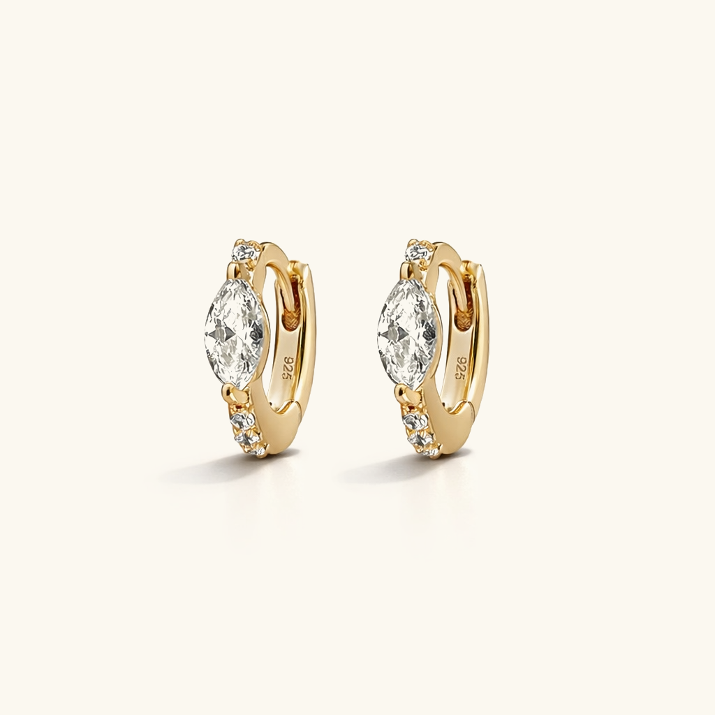 Mariah Mini Diamond Hoops Image