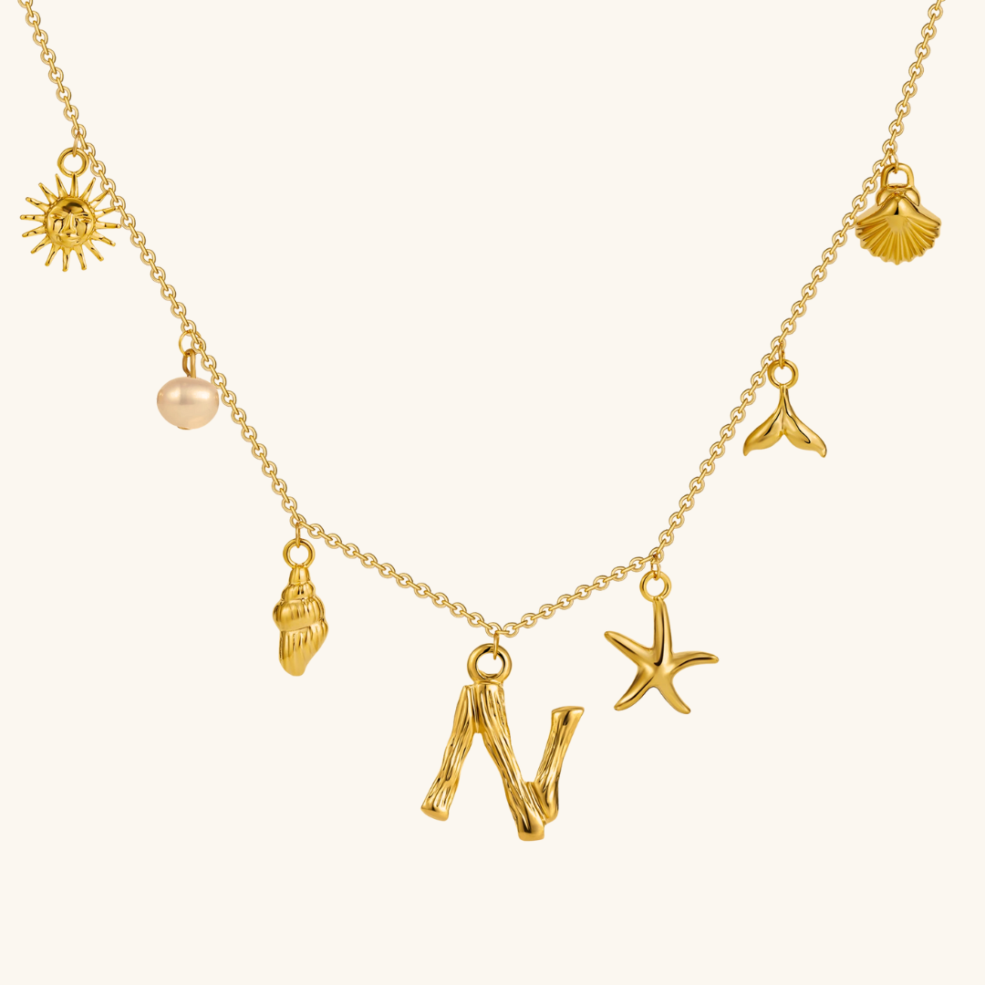 Avaria Ocean Initial Necklace Image