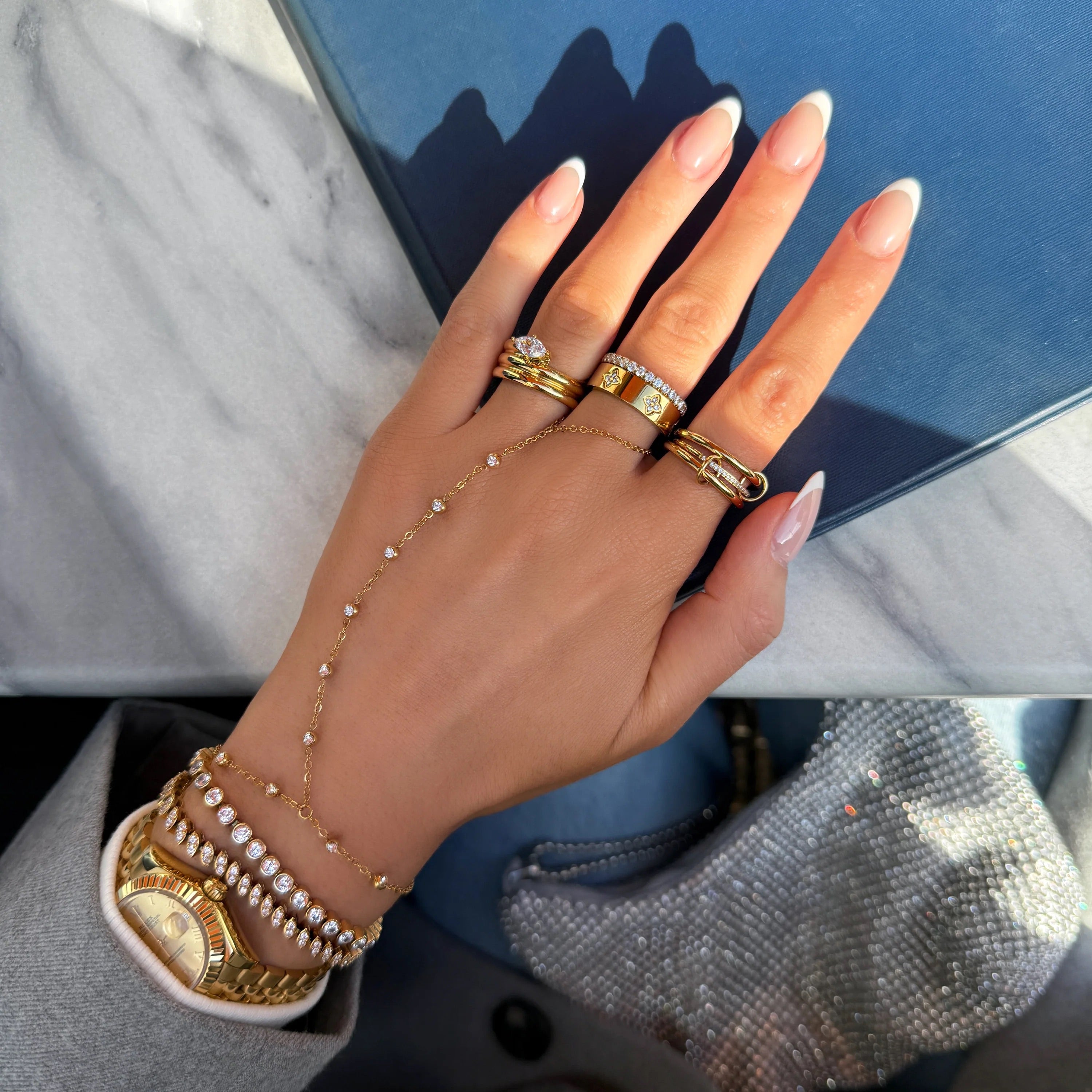 Dara Diamond Ring Stack Image