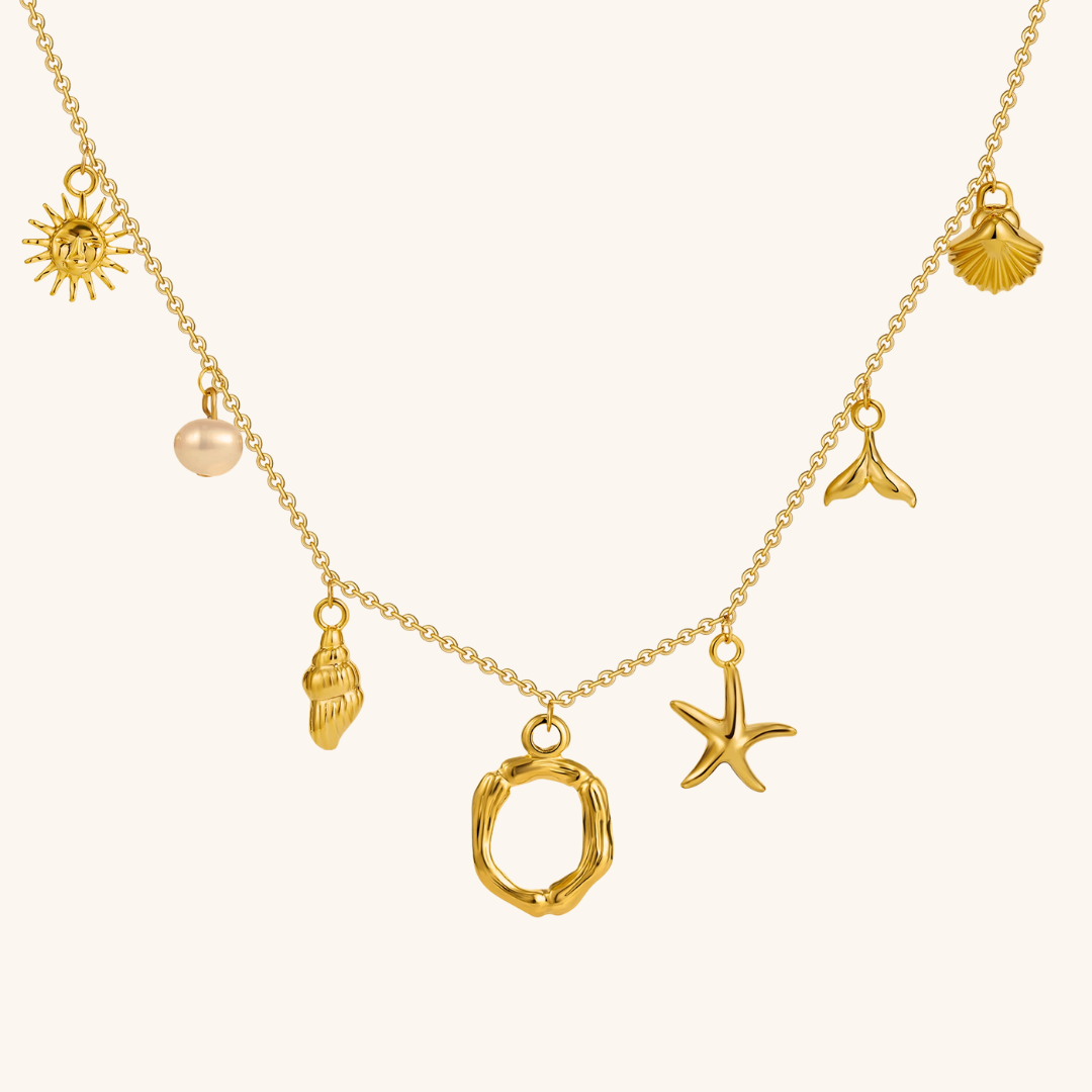 Avaria Ocean Initial Necklace Image