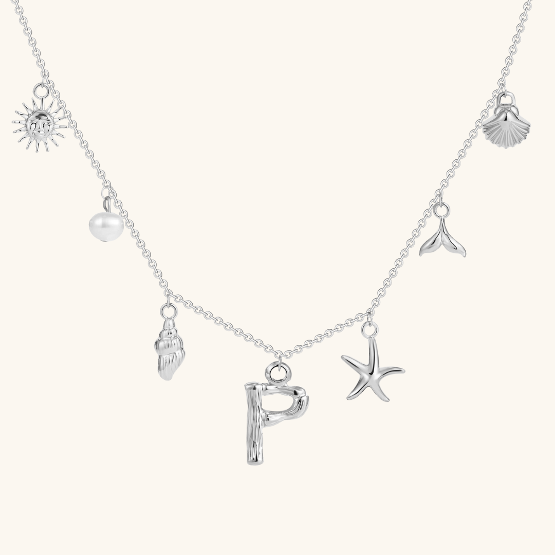 Avaria Ocean Initial Necklace Image