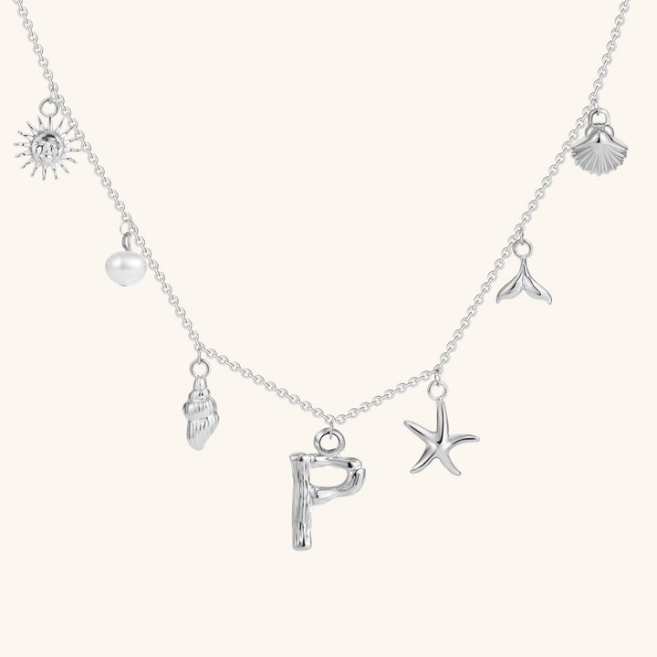 Avaria Ocean Initial Necklace
