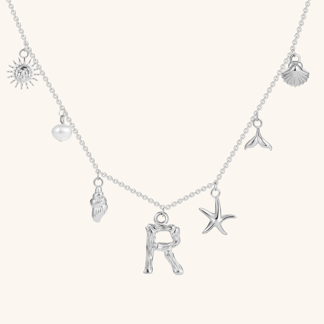 Avaria Ocean Initial Necklace Image