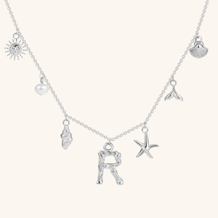 Avaria Ocean Initial Necklace