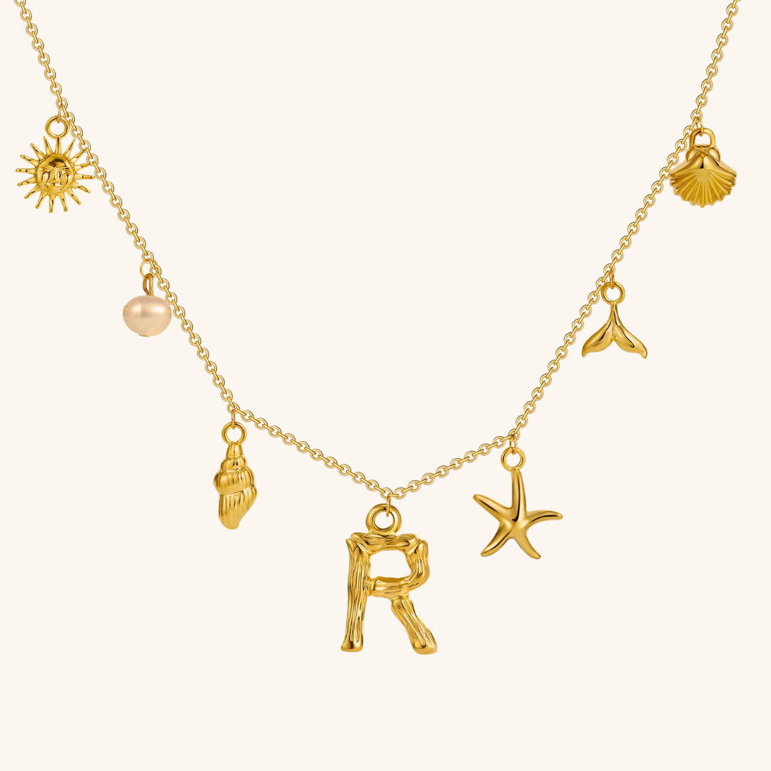 Avaria Ocean Initial Necklace Image