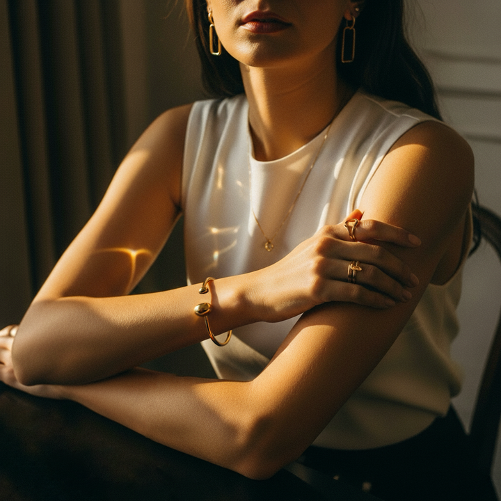 Mallory Minimalist Gold Cuff