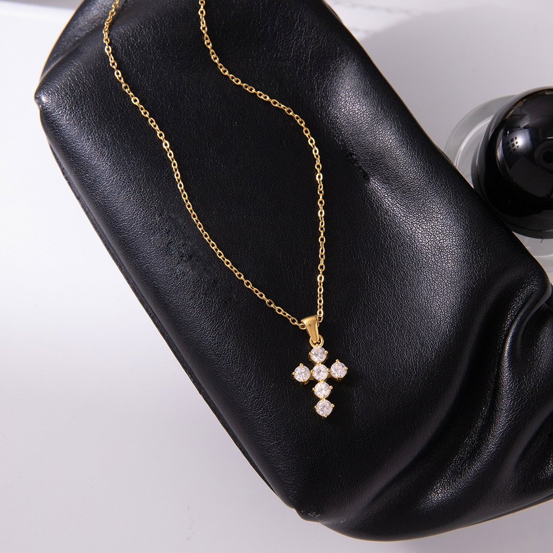 Wynter Diamond Cross Necklace
