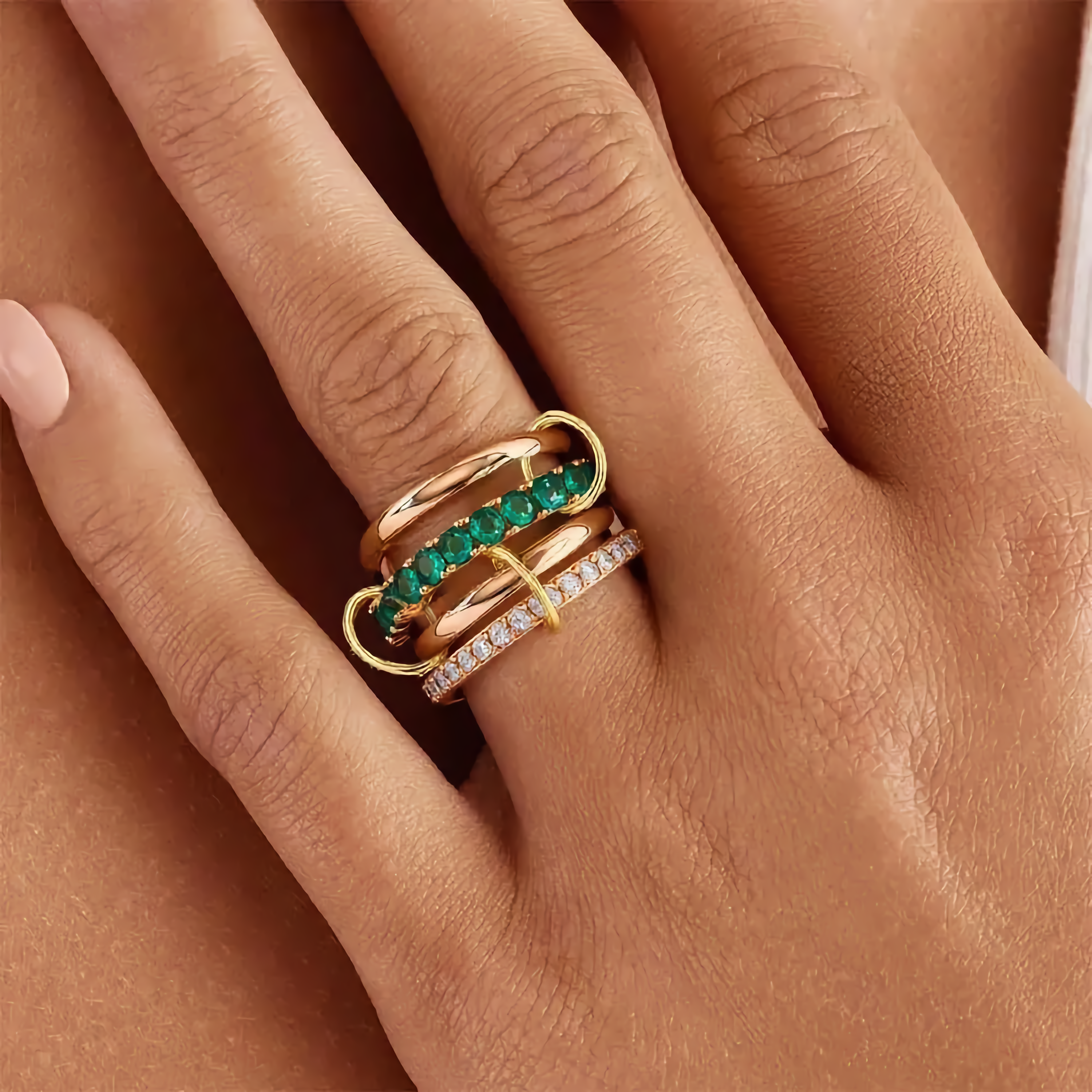 Imani Stacked Diamond Ring Image