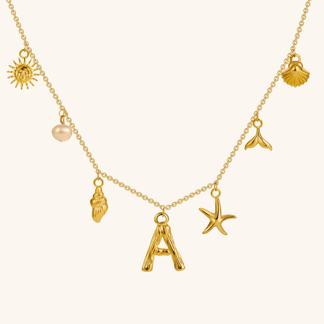 Avaria Ocean Initial Necklace Image