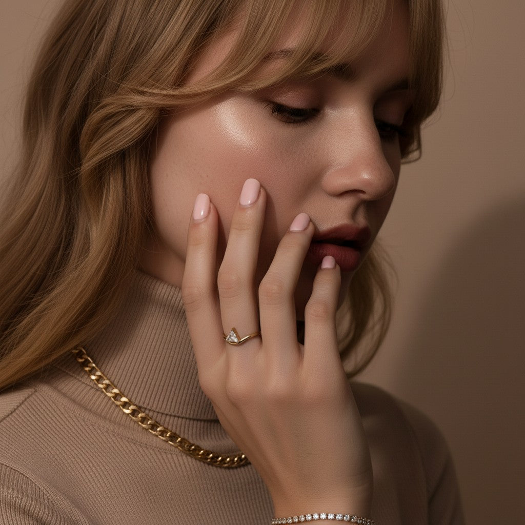 Prisma Diamond Gold Ring Image