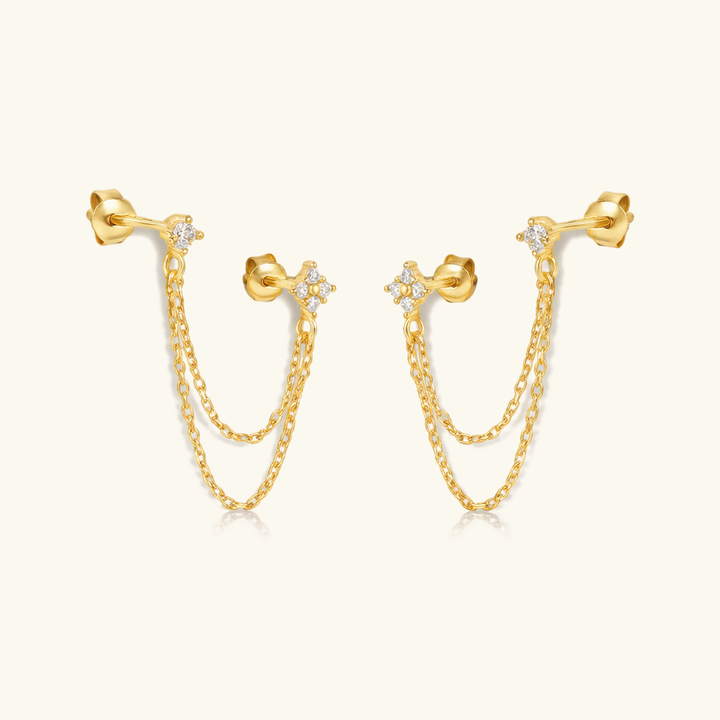 Kendall Diamond Chain Stud