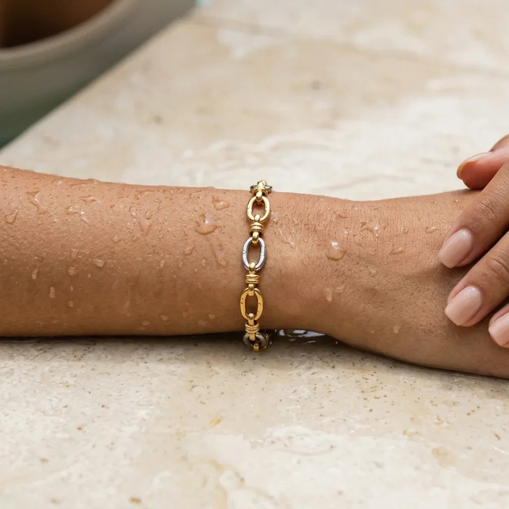 Addison Two Tone Gold Bracelet Image