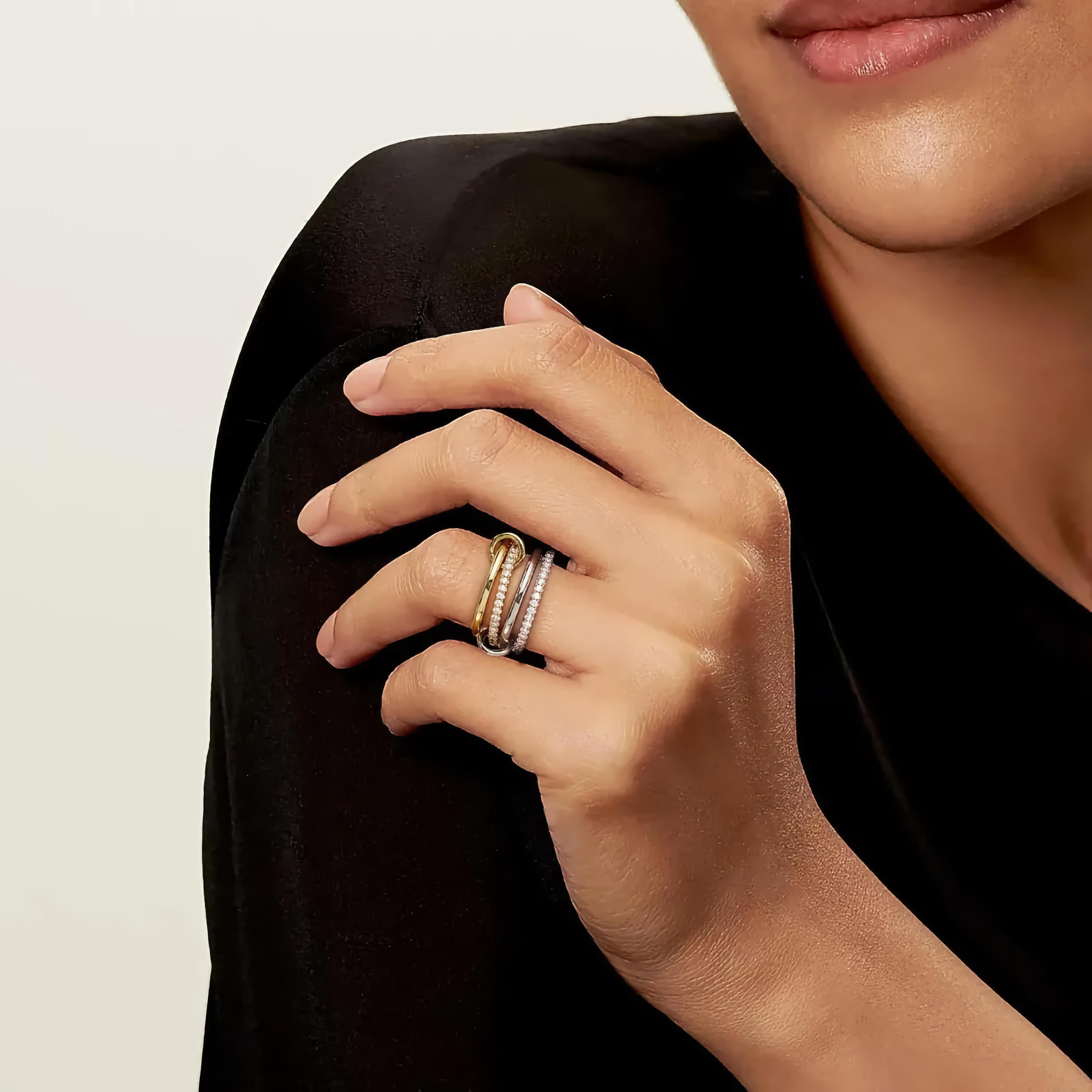 Ivy Stacked Diamond Ring Image