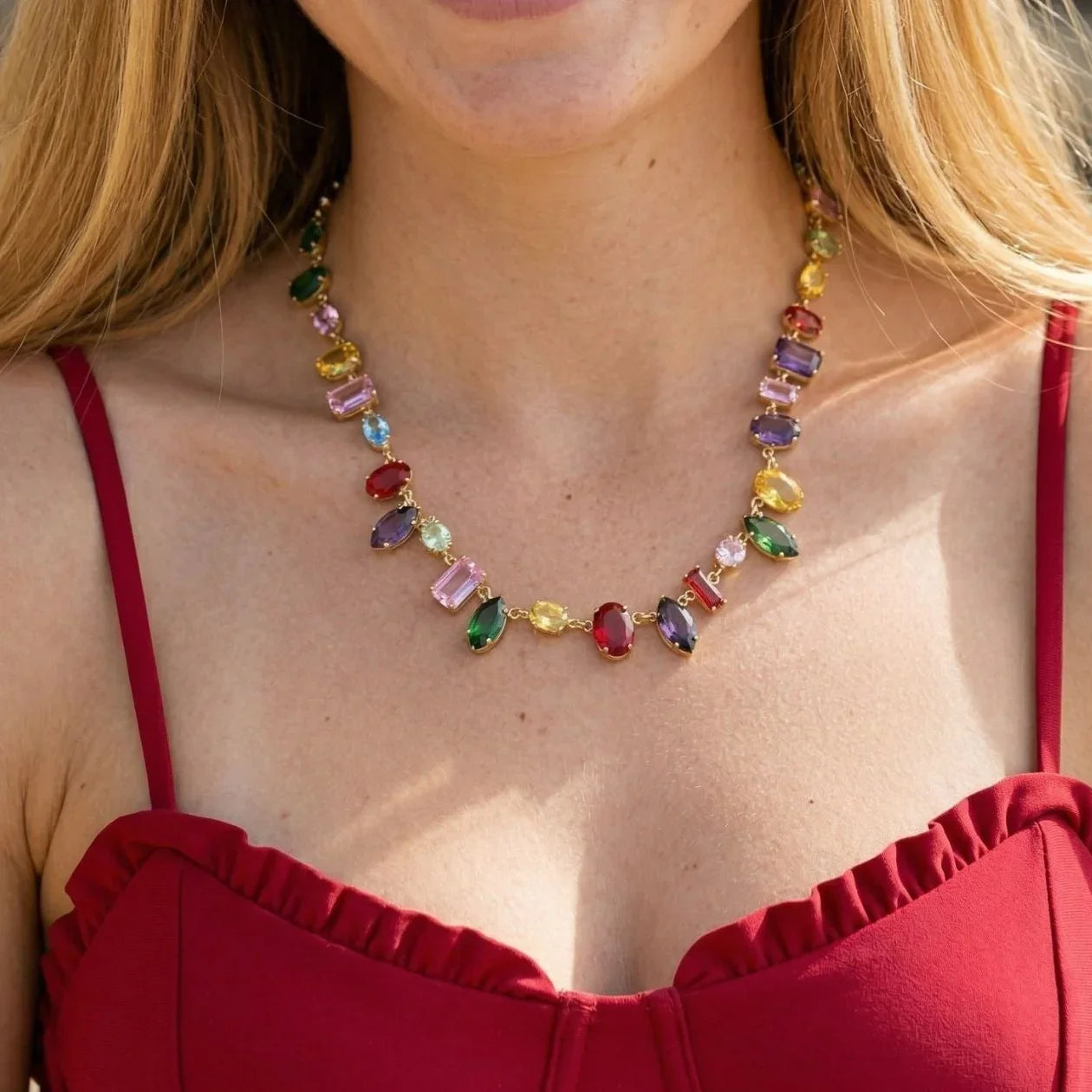 Jennie Gemstone Necklace Image