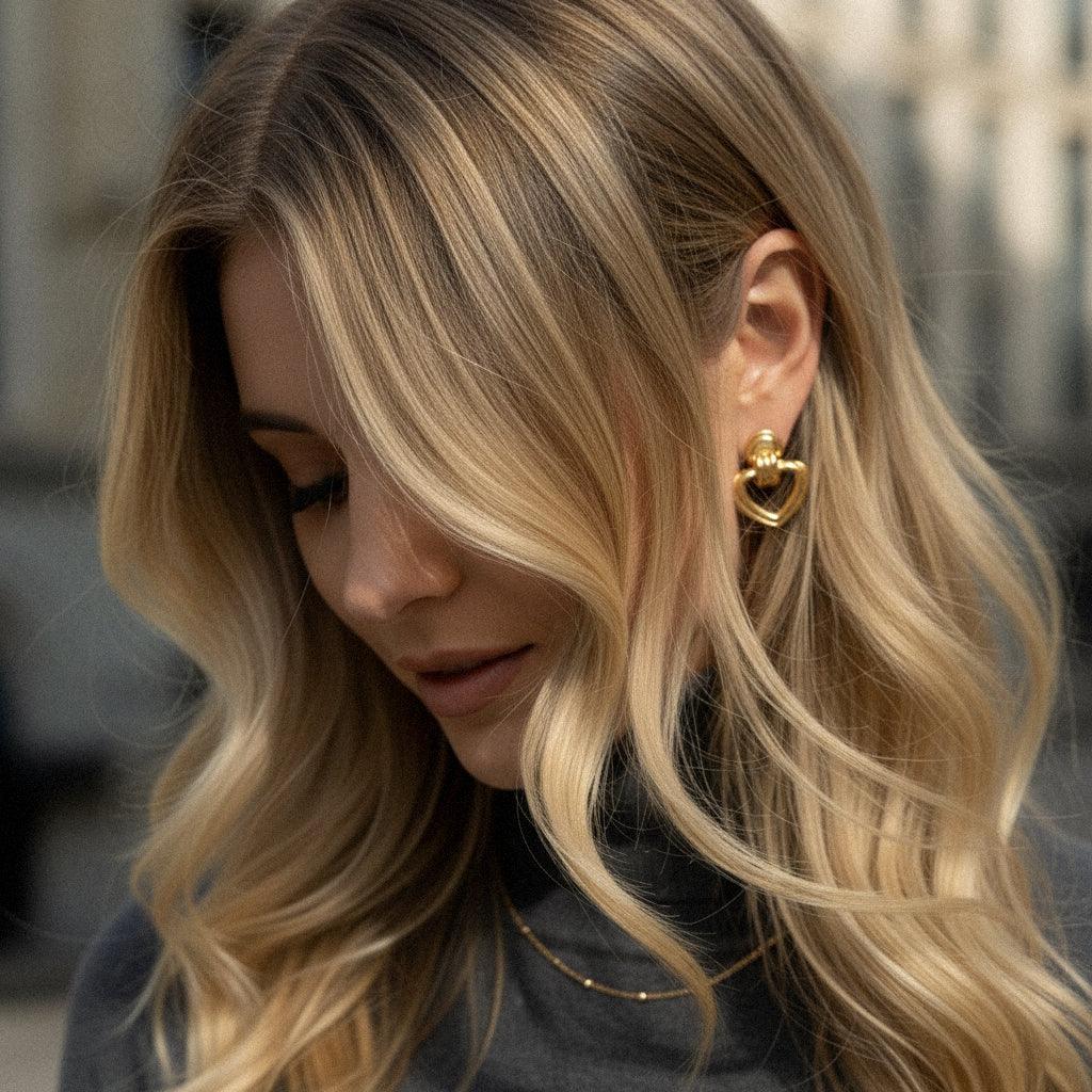 Charmie Gold Heart Earrings Image