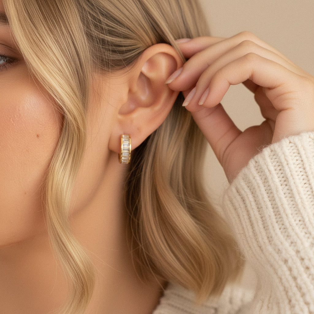 Lexie Diamond Huggies