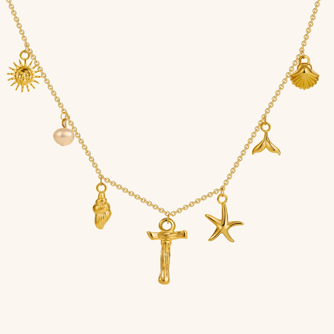 Avaria Ocean Initial Necklace Image
