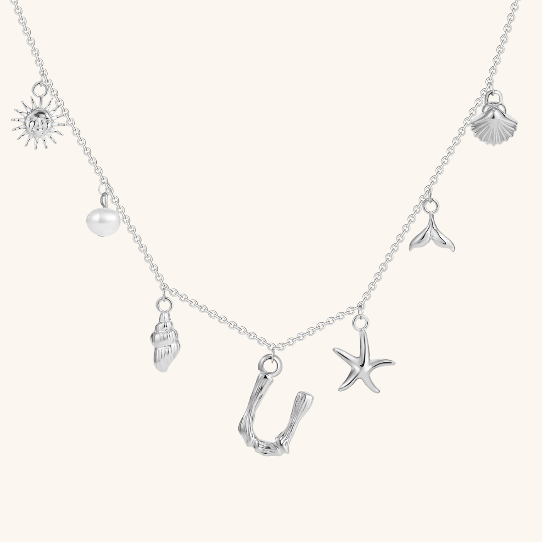 Avaria Ocean Initial Necklace Image