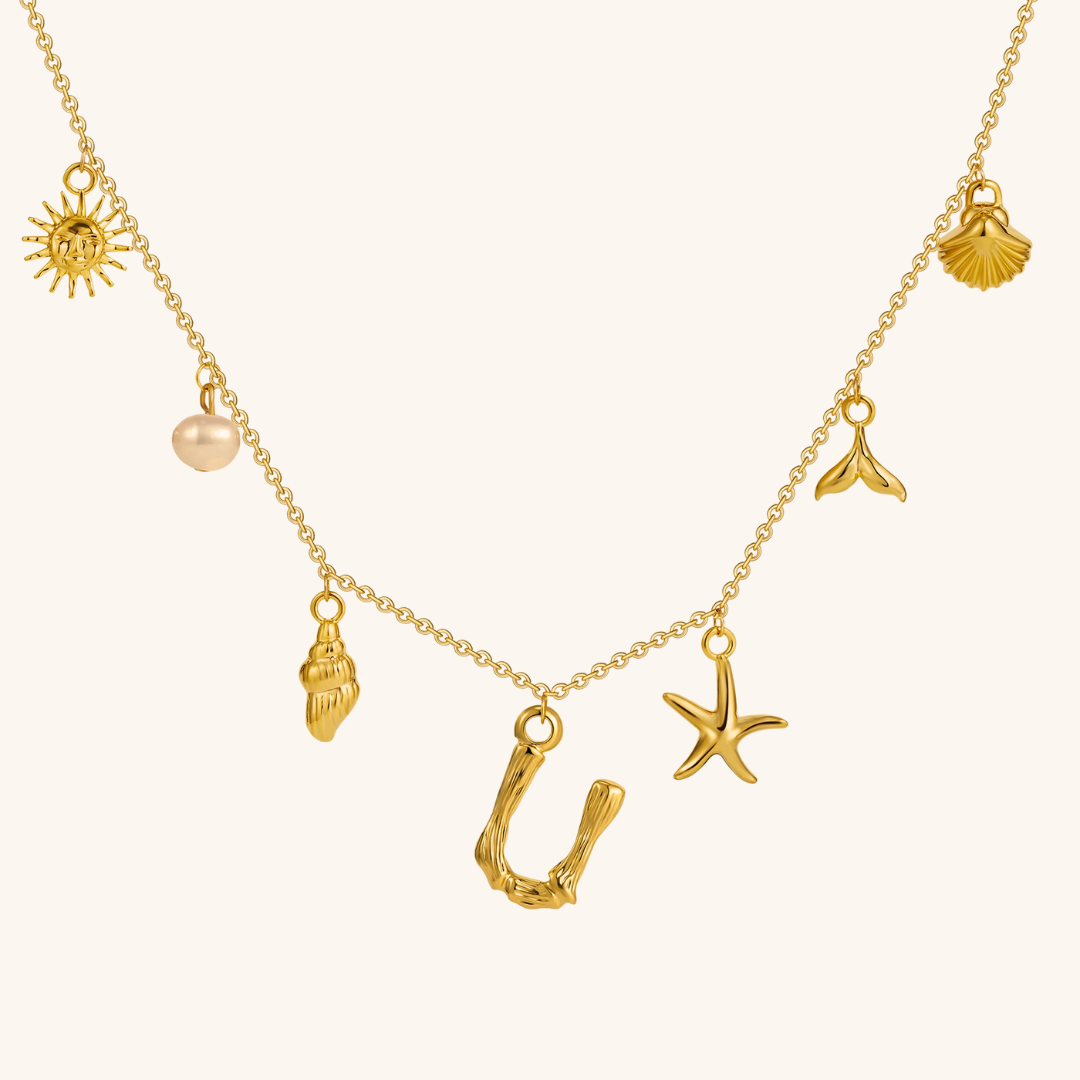 Avaria Ocean Initial Necklace Image