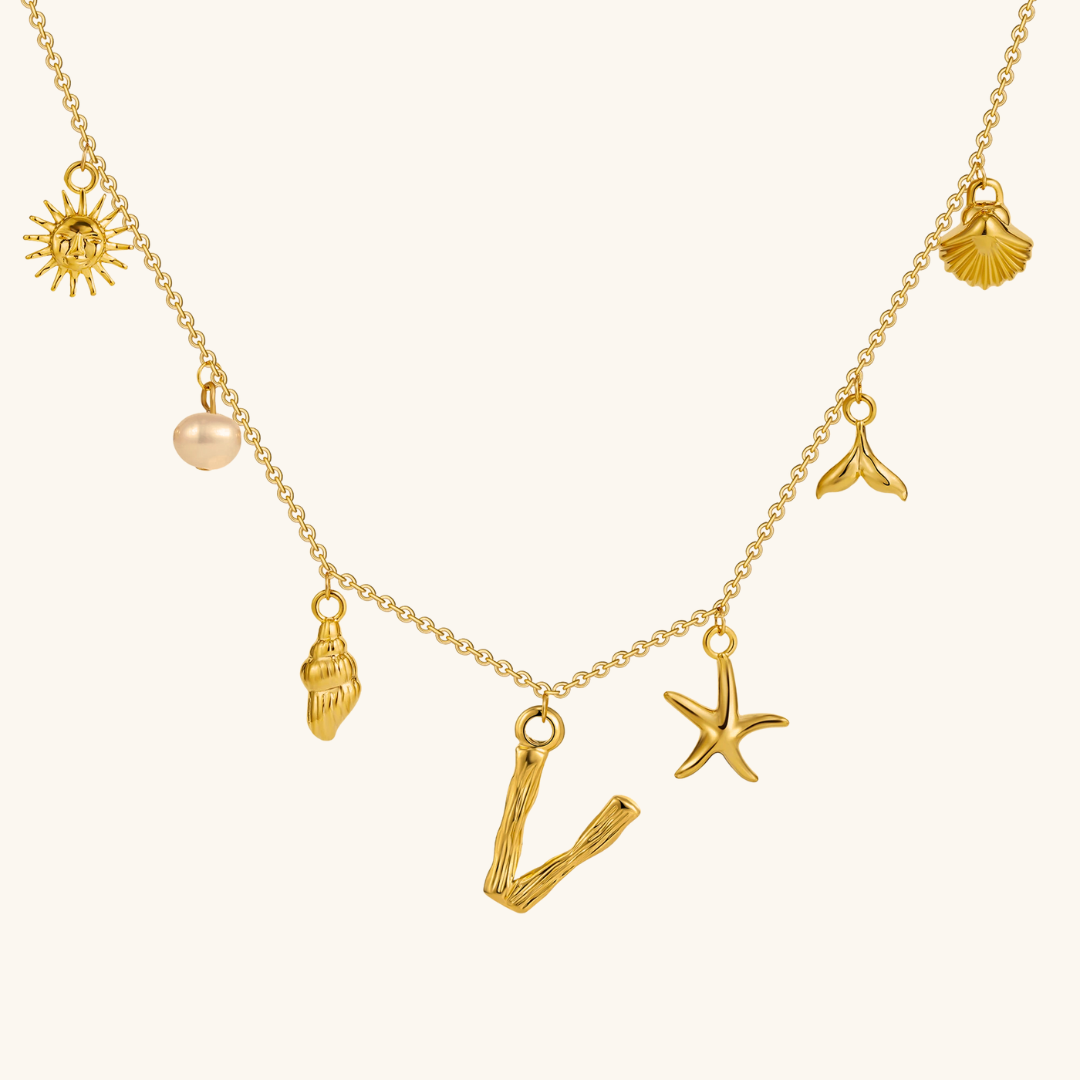 Avaria Ocean Initial Necklace Image