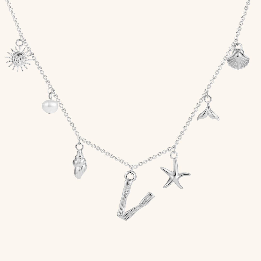 Avaria Ocean Initial Necklace Image
