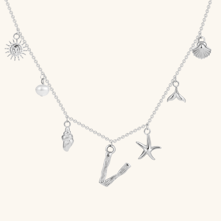 Avaria Ocean Initial Necklace