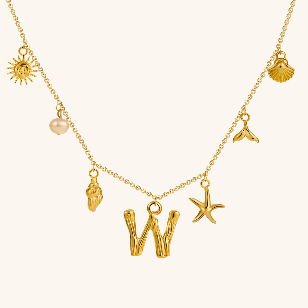 Avaria Ocean Initial Necklace Image