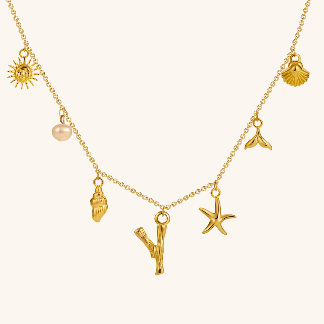 Avaria Ocean Initial Necklace Image