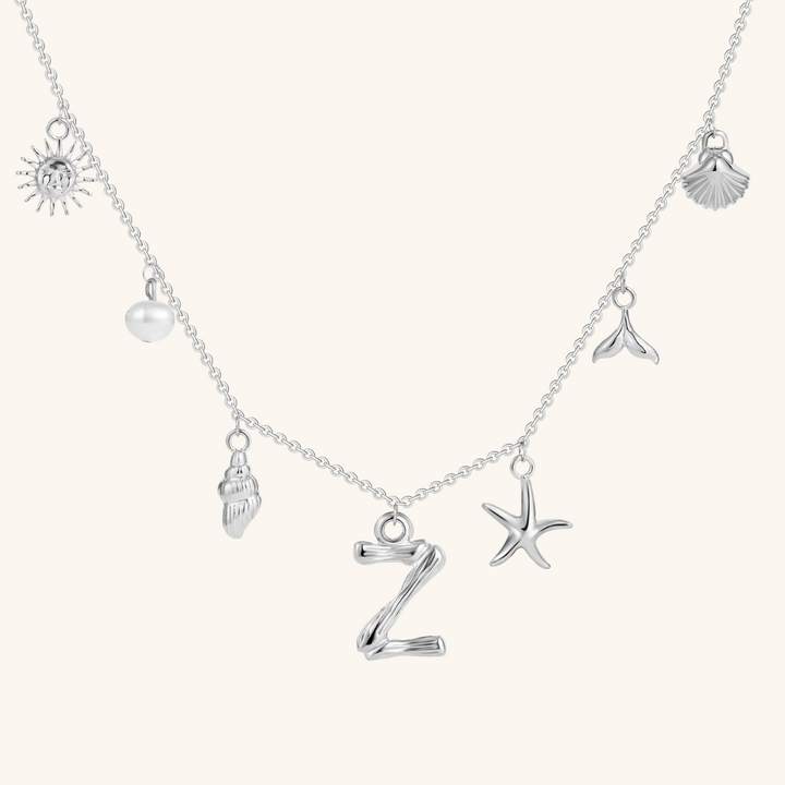 Avaria Ocean Initial Necklace
