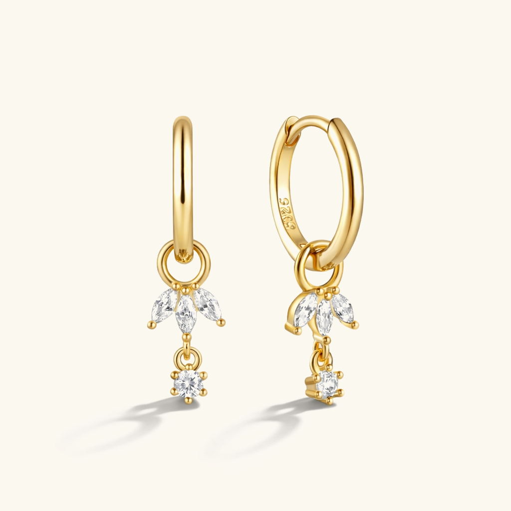 Brooke Removable Charm Hoops Image