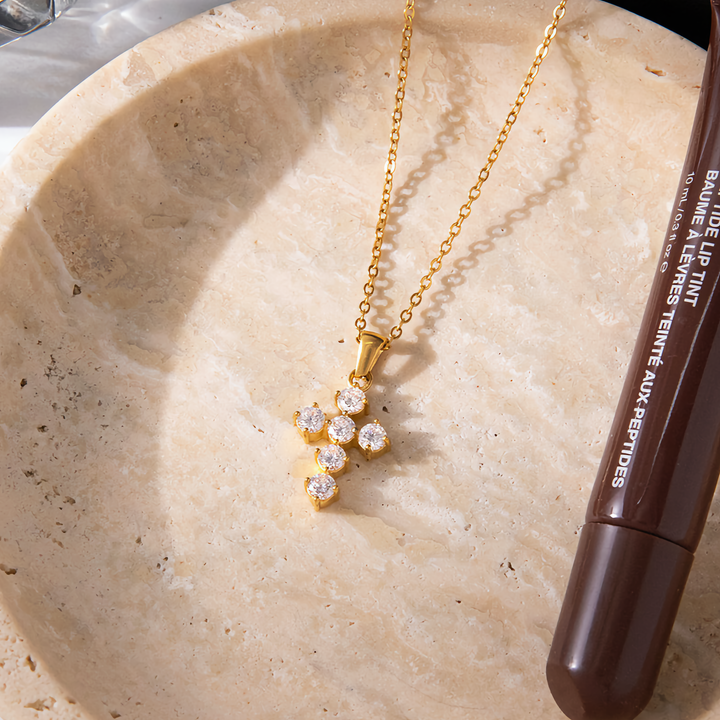 Wynter Diamond Cross Necklace