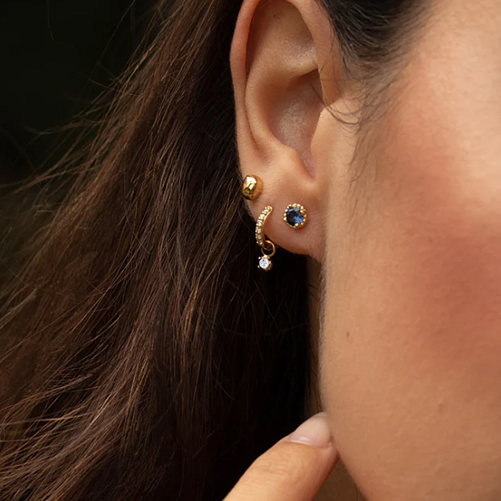 Blake Reversible Diamond Hoops Image